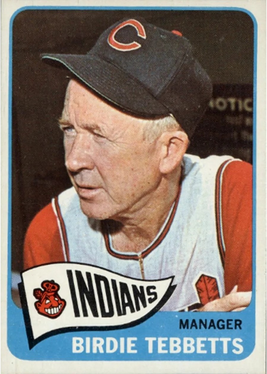 1965 Topps #301 Birdie Tebbetts, Cleveland Indians