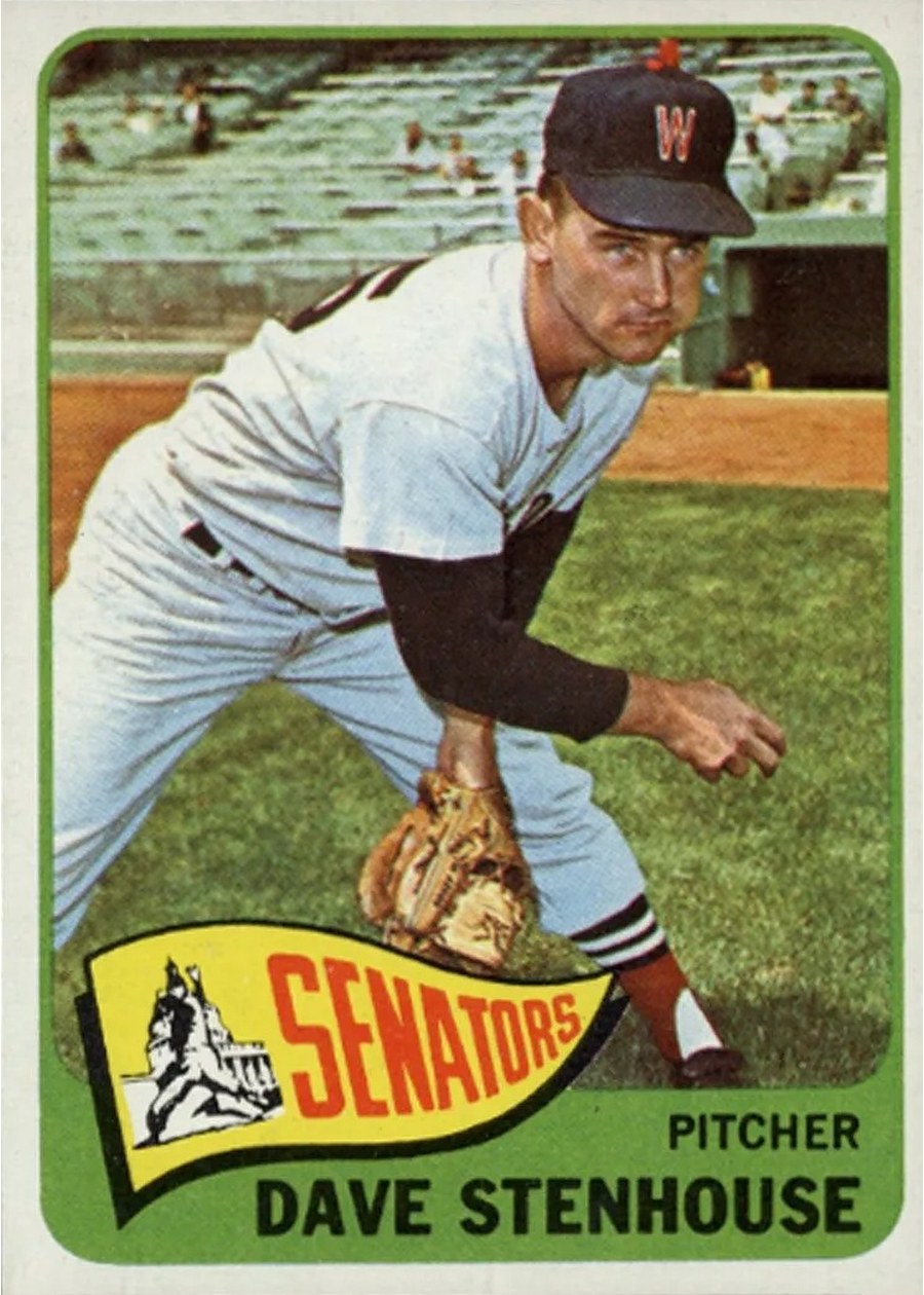 1965 Topps #304 Dave Stenhouse, Washington Senators