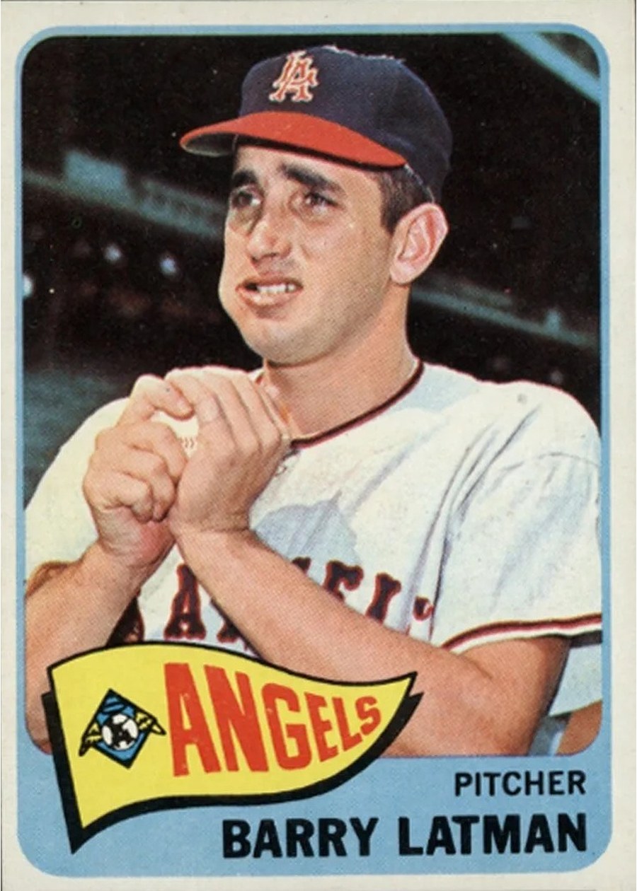 1965 Topps #307 Barry Latman, Los Angeles Angels