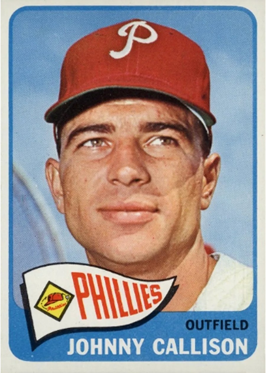 1965 Topps #310 Johnny Callison, Philadelphia Phillies