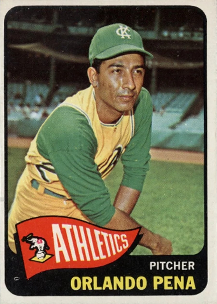 1965 Topps #311 Orlando Pena, Kansas City Athletics