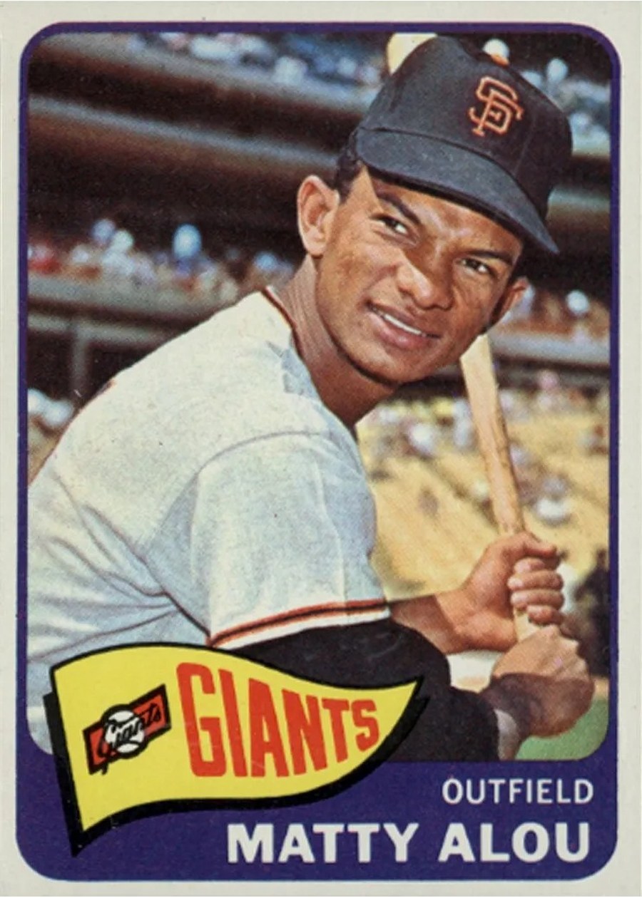 1965 Topps #318 Matty Alou, San Francisco Giants