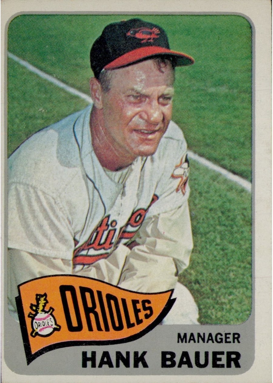 1965 Topps #323 Hank Bauer, Baltimore Orioles
