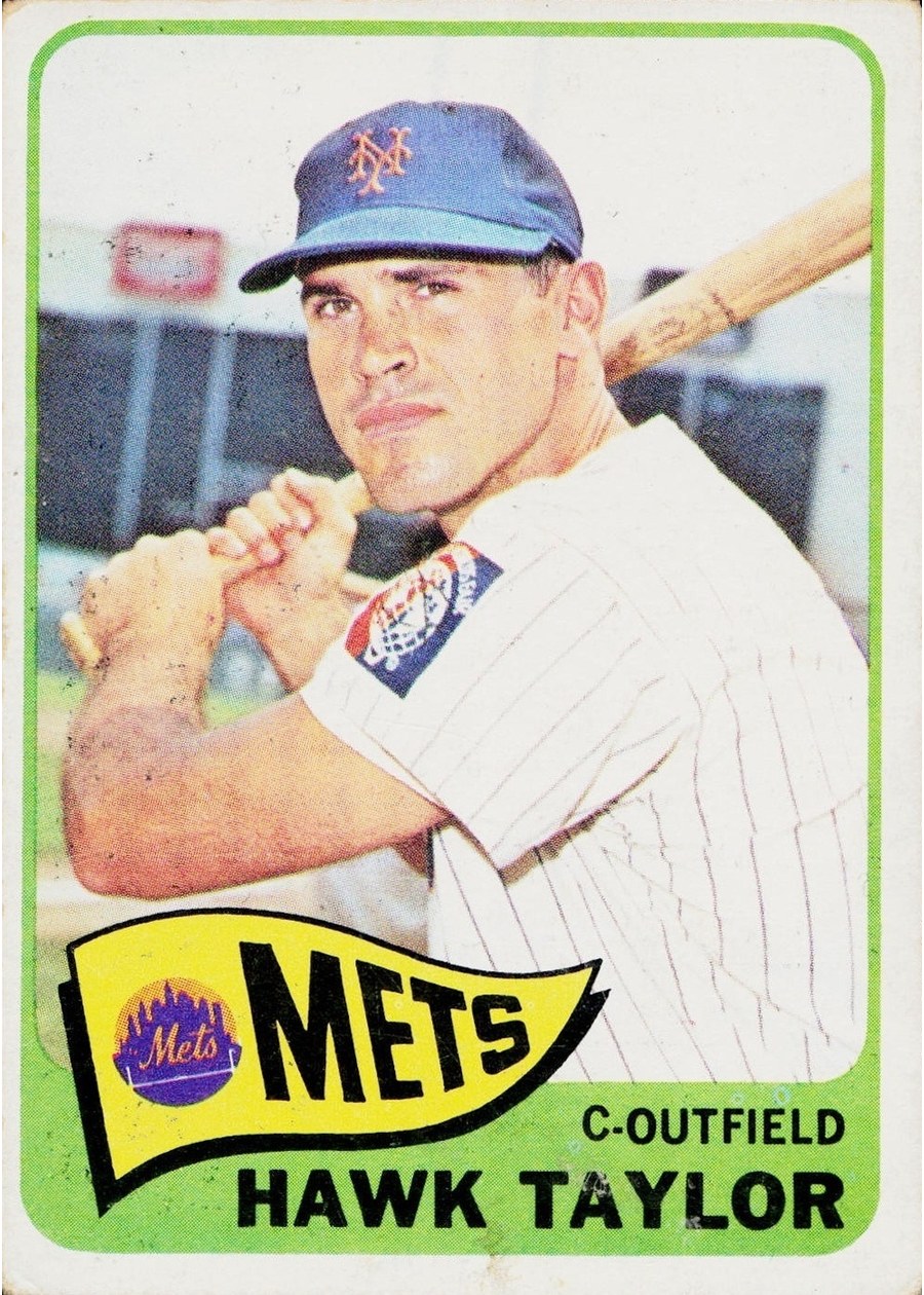 1965 Topps #329 Hawk Taylor, New York Mets