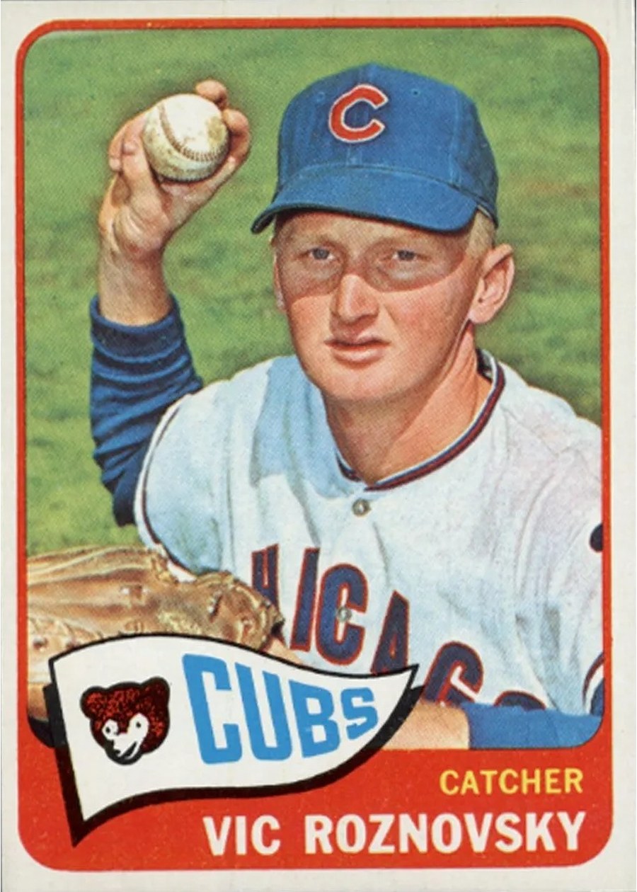 1965 Topps #334 Vic Roznovsky, Chicago Cubs
