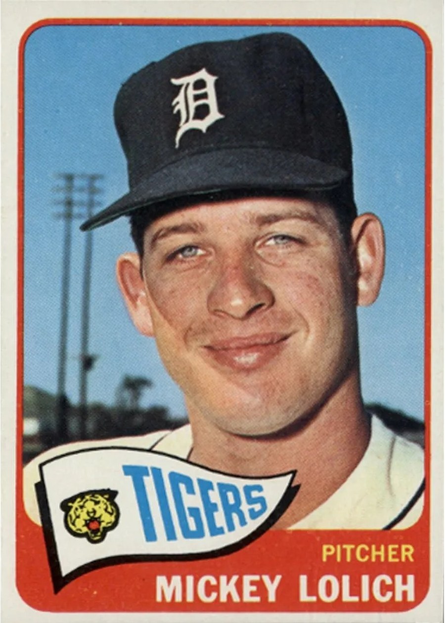 1965 Topps #335 Mickey Lolich, Detroit Tigers
