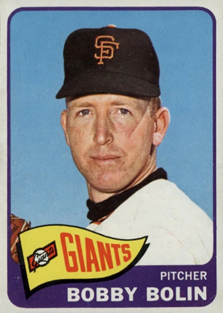 1965 Topps #341 Bobby Bolin, San Francisco Giants