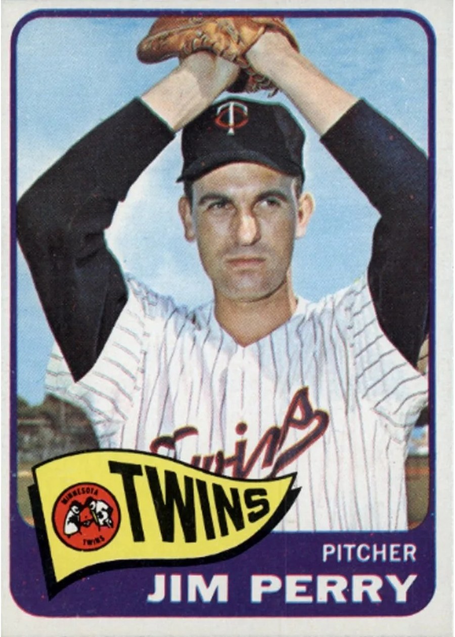 1965 Topps #351 Jim Perry, Minnesota Twins