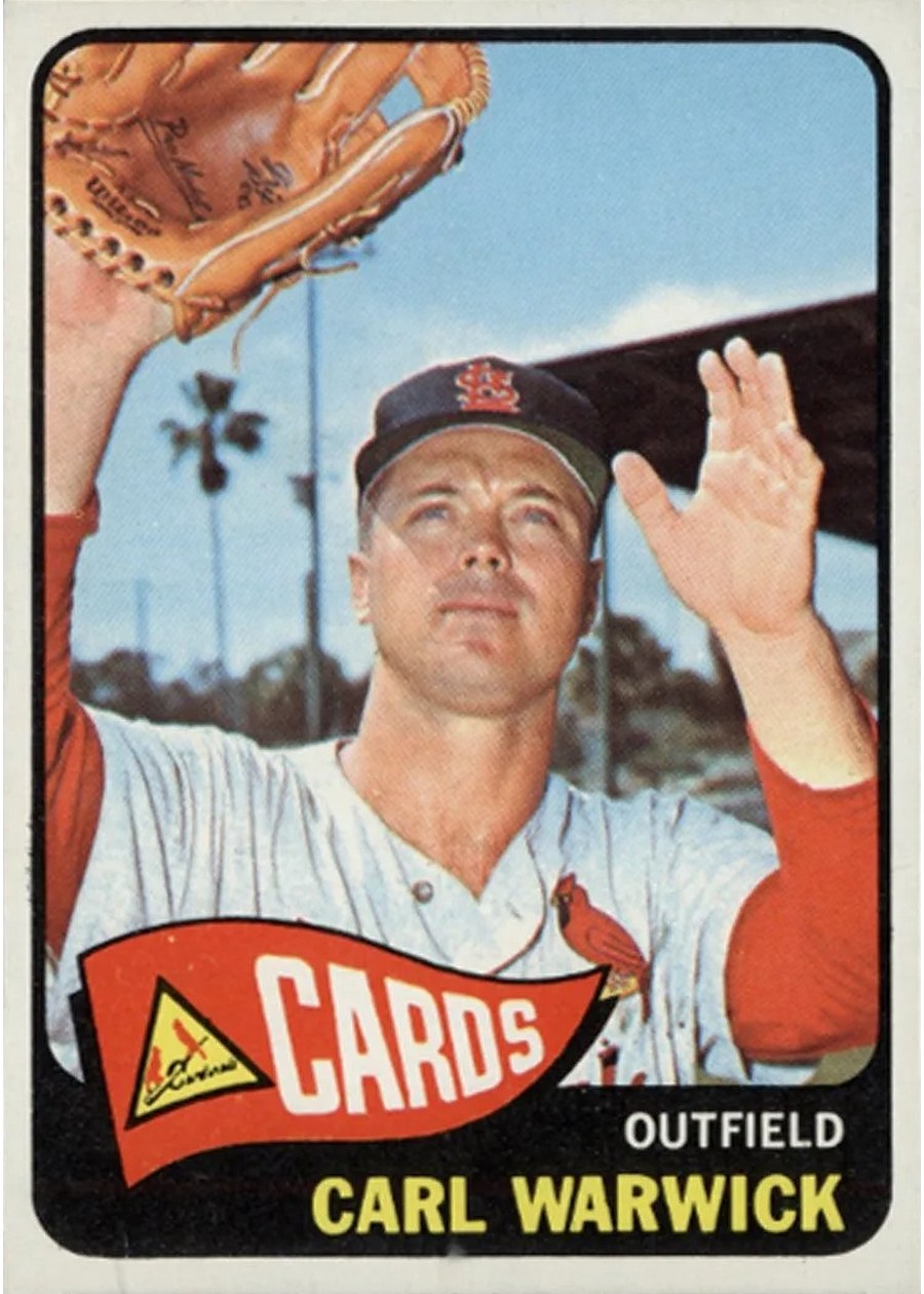 1965 Topps #357 Carl Warwick, St. Louis Cardinals