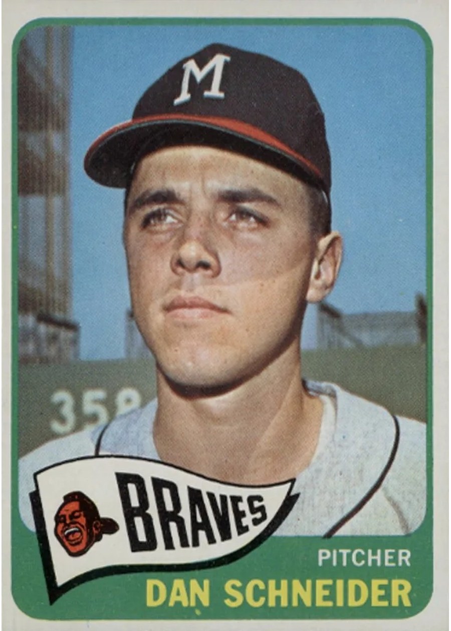 1965 Topps #366 Dan Schneider, Milwaukee Braves