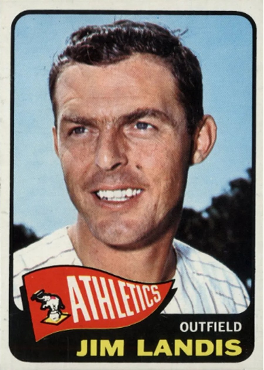 1965 Topps #376 Jim Landis, Kansas City Athletics