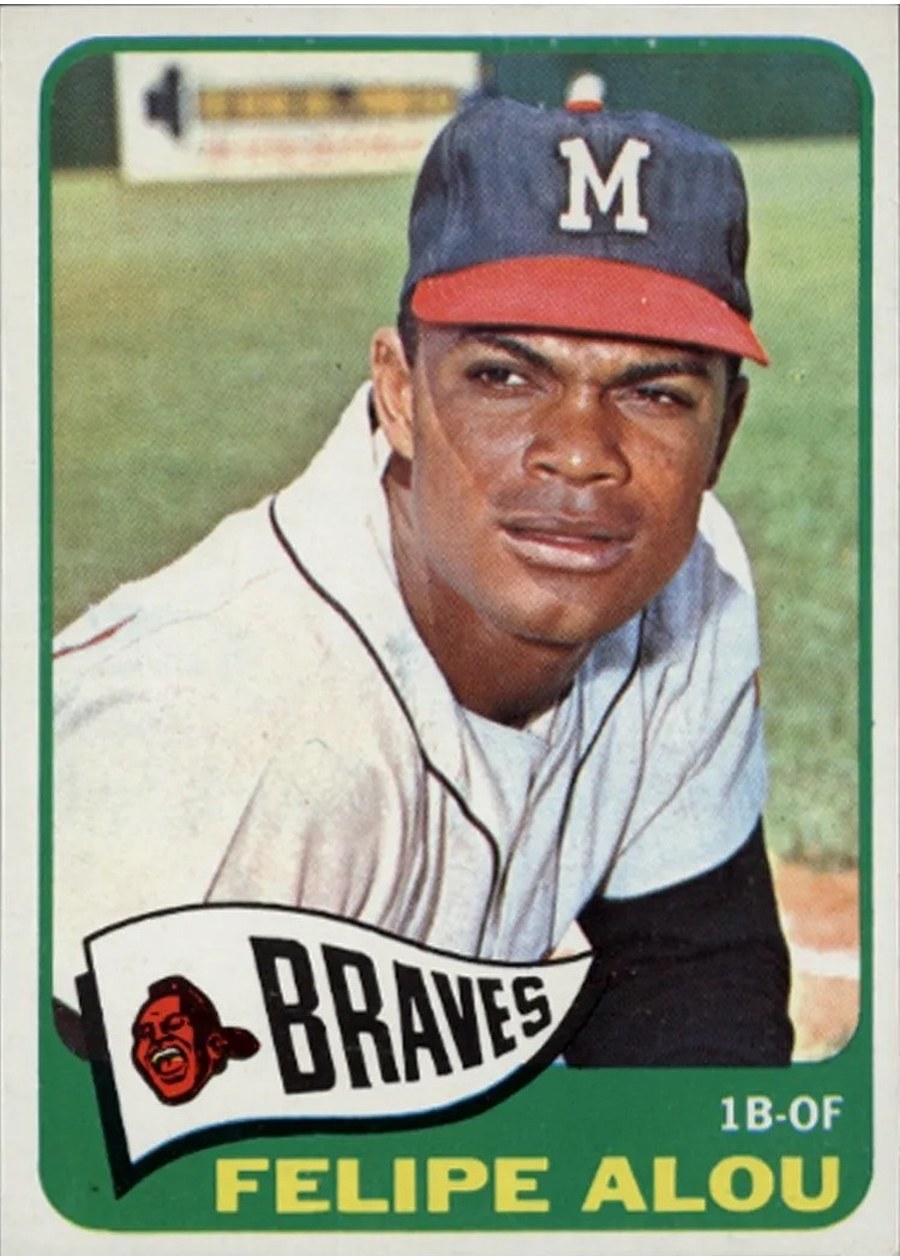 1965 Topps #383 Felipe Alou, Milwaukee Braves