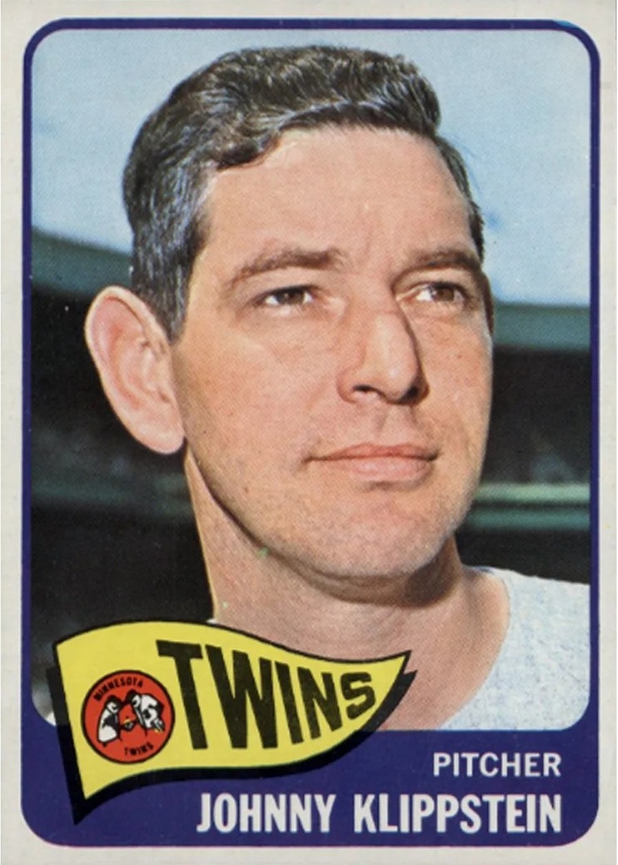 1965 Topps #384 Johnny Klippstein, Minnesota Twins