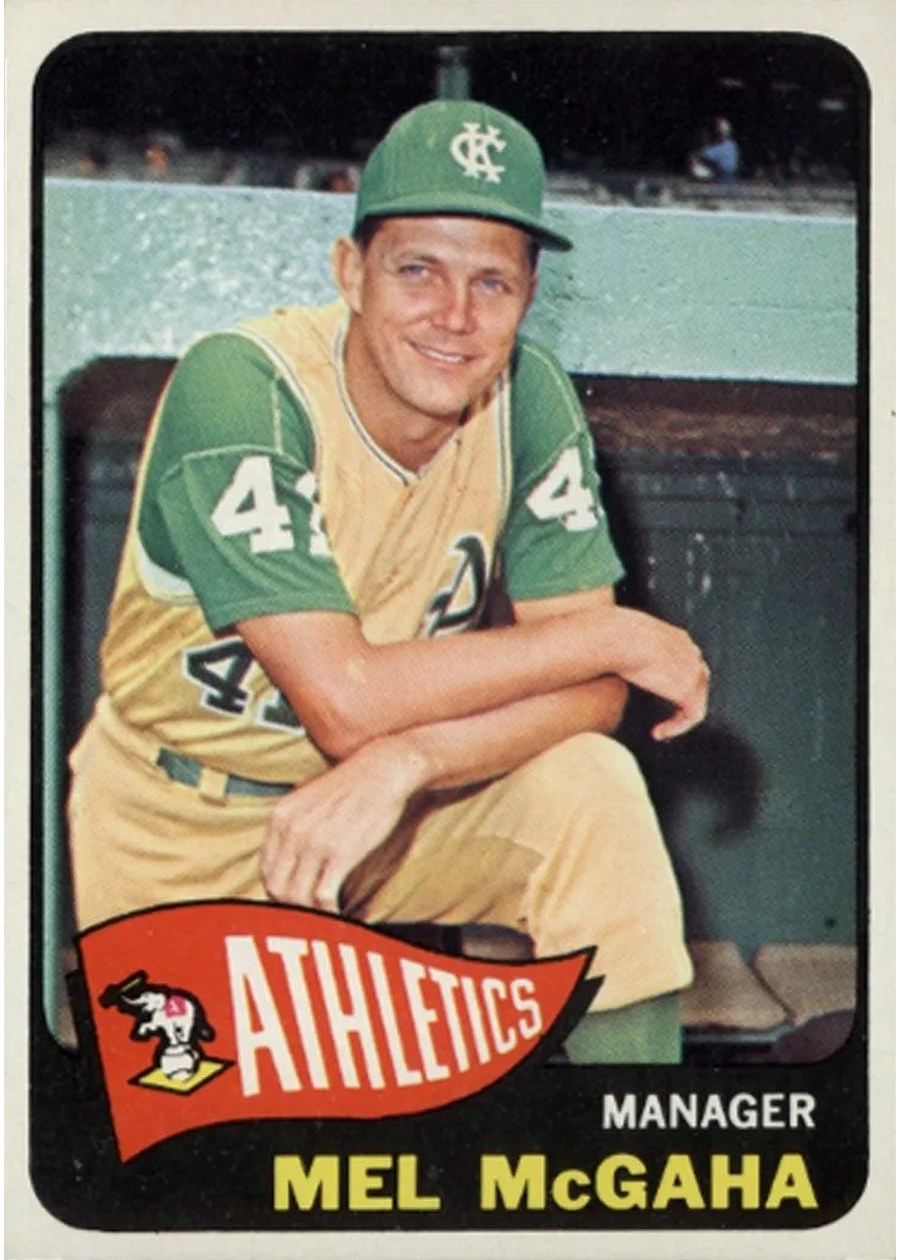 1965 Topps #391 Mel McGaha, Kansas City Athletics