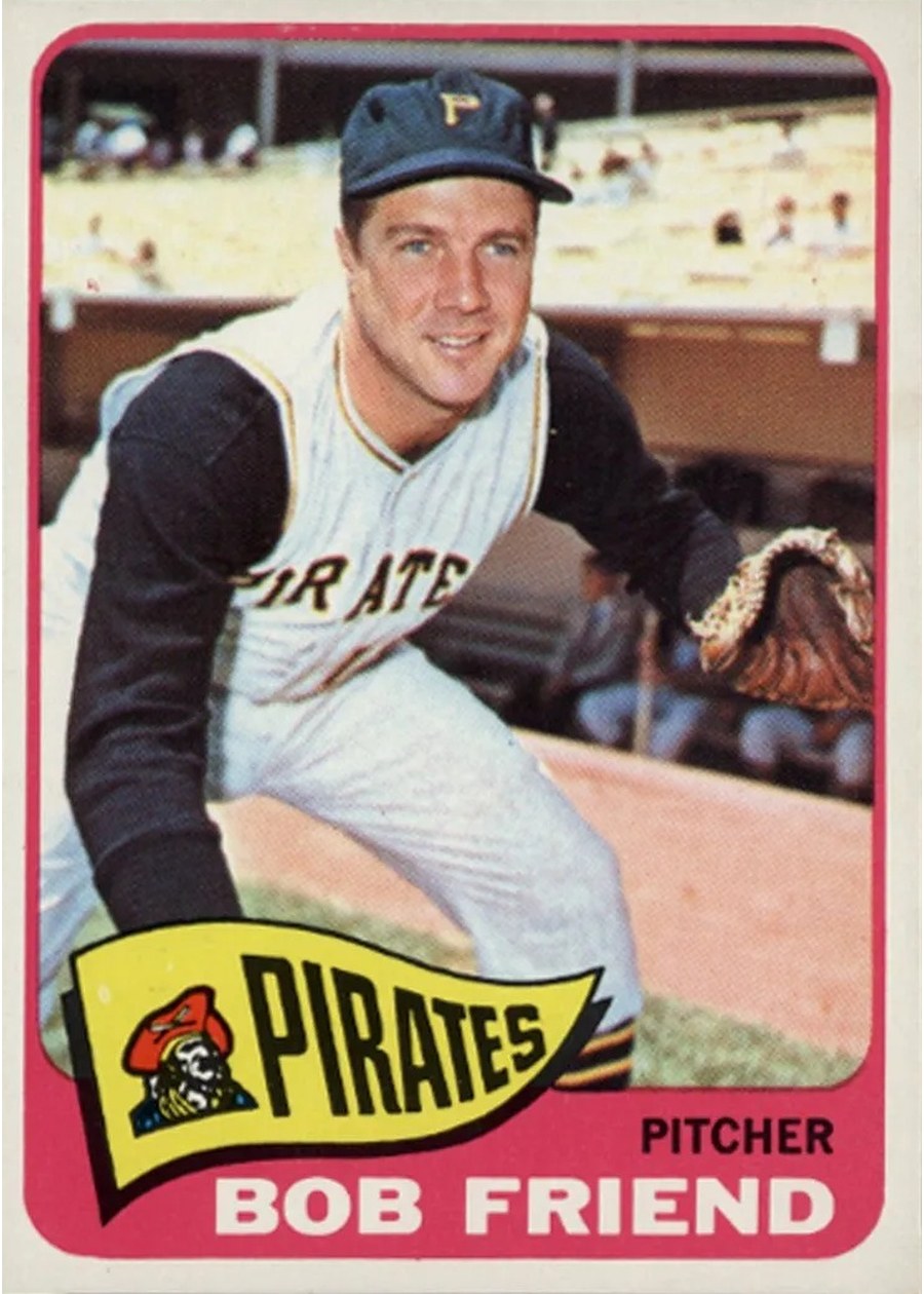 1965 Topps #392 Bob Friend, Pittsburgh Pirates