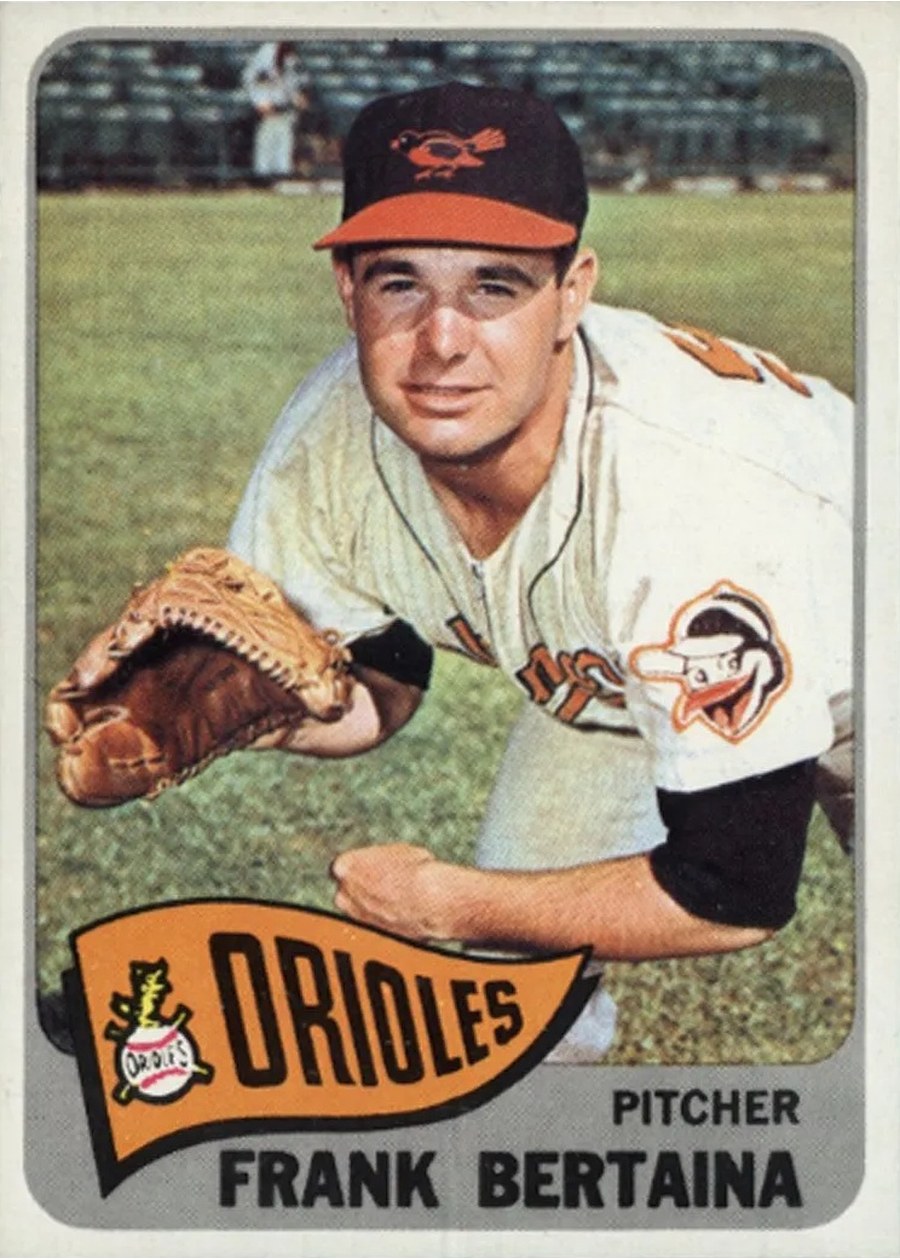 1965 Topps #396 Frank Bertaina, Baltimore Orioles