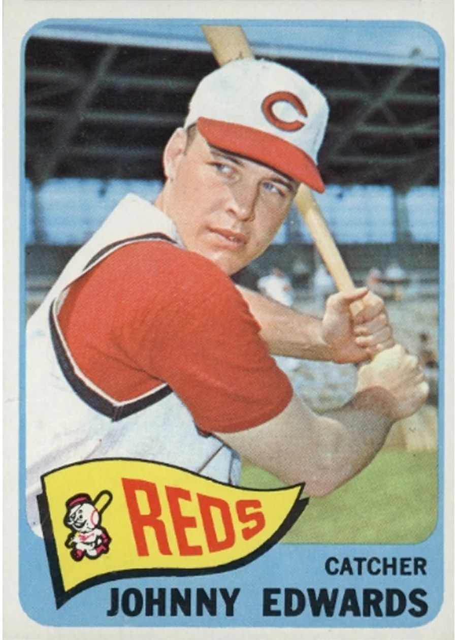 1965 Topps #418 Johnny Edwards, Cincinnati Reds