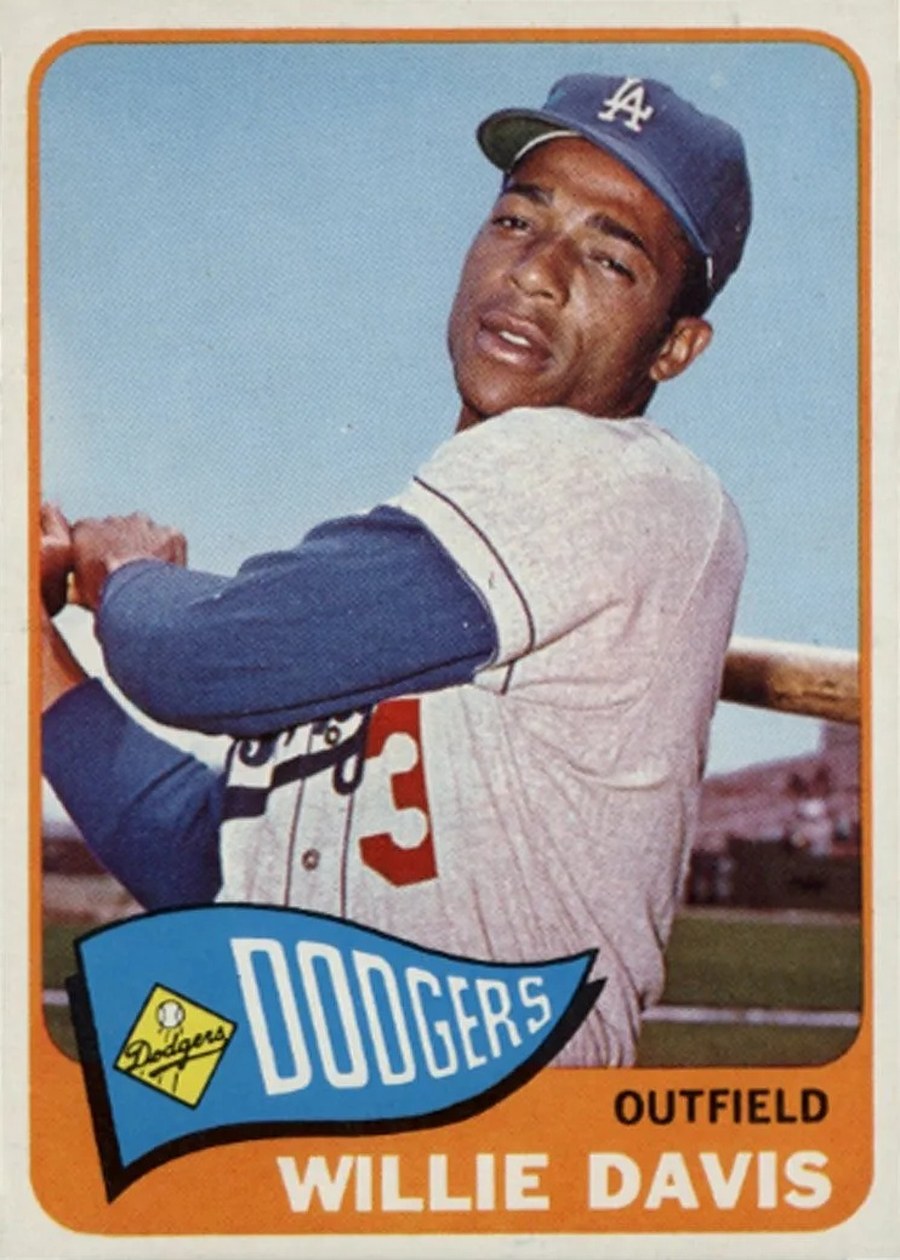 1965 Topps #435 Willie Davis, Los Angeles Dodgers