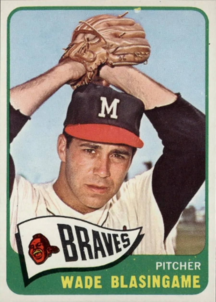 1965 Topps #44 Wade Blasingame, Milwaukee Braves