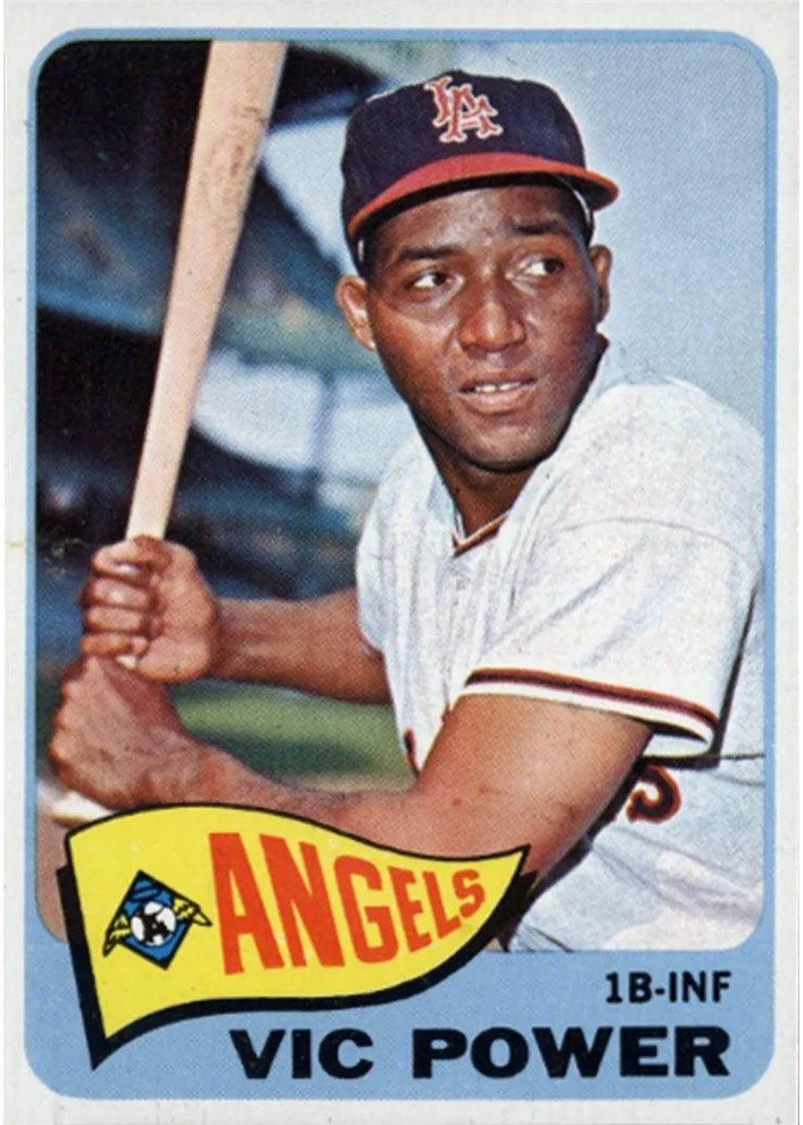 1965 Topps #442 Vic Power, Los Angeles Angels