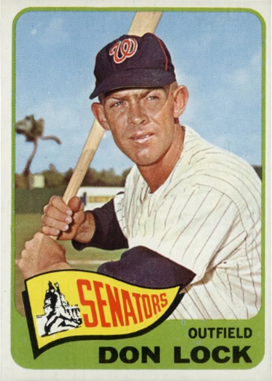 1965 Topps #445 Don Lock, Washington Senators