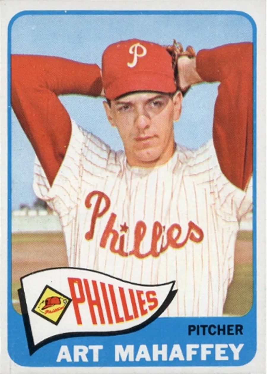 1965 Topps #446 Art Mahaffey, Philadelphia Phillies