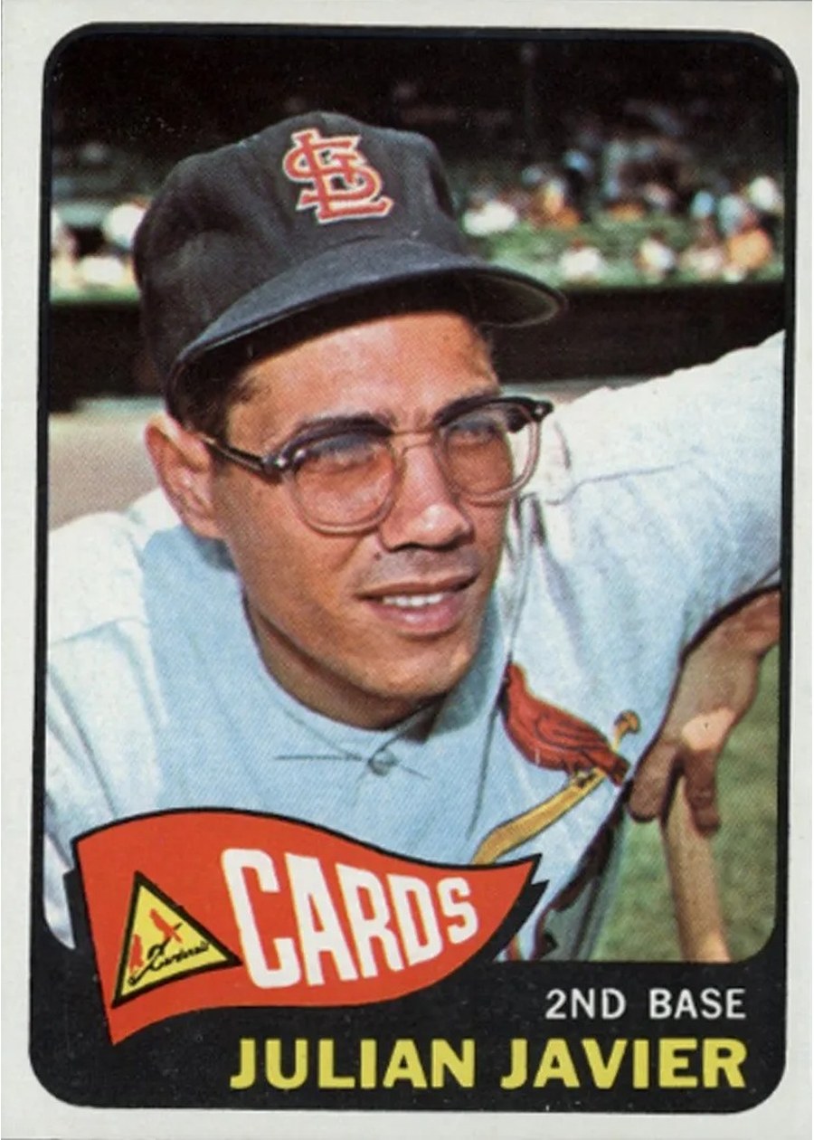 1965 Topps #447 Julian Javier, St. Louis Cardinals