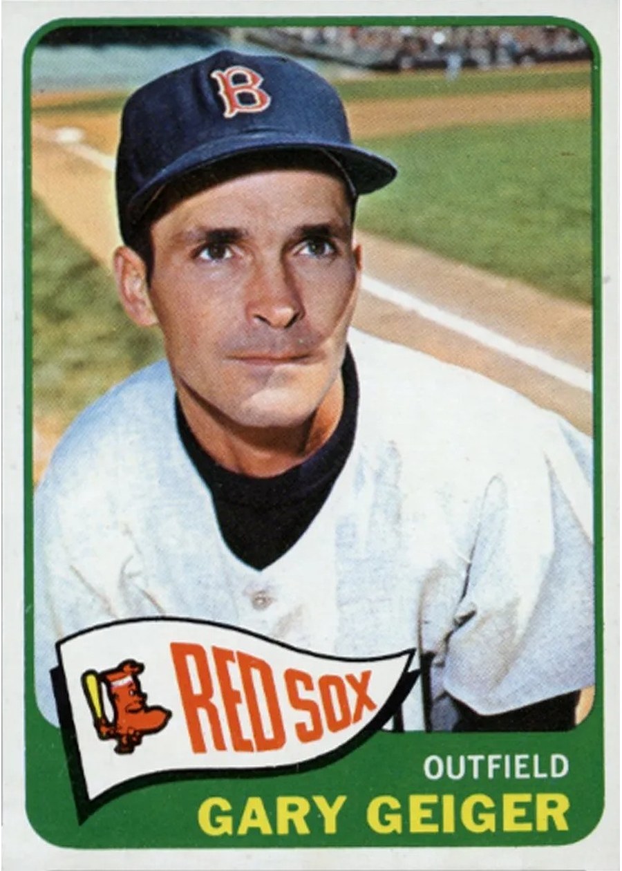 1965 Topps #452 Gary Geiger, Boston Red Sox