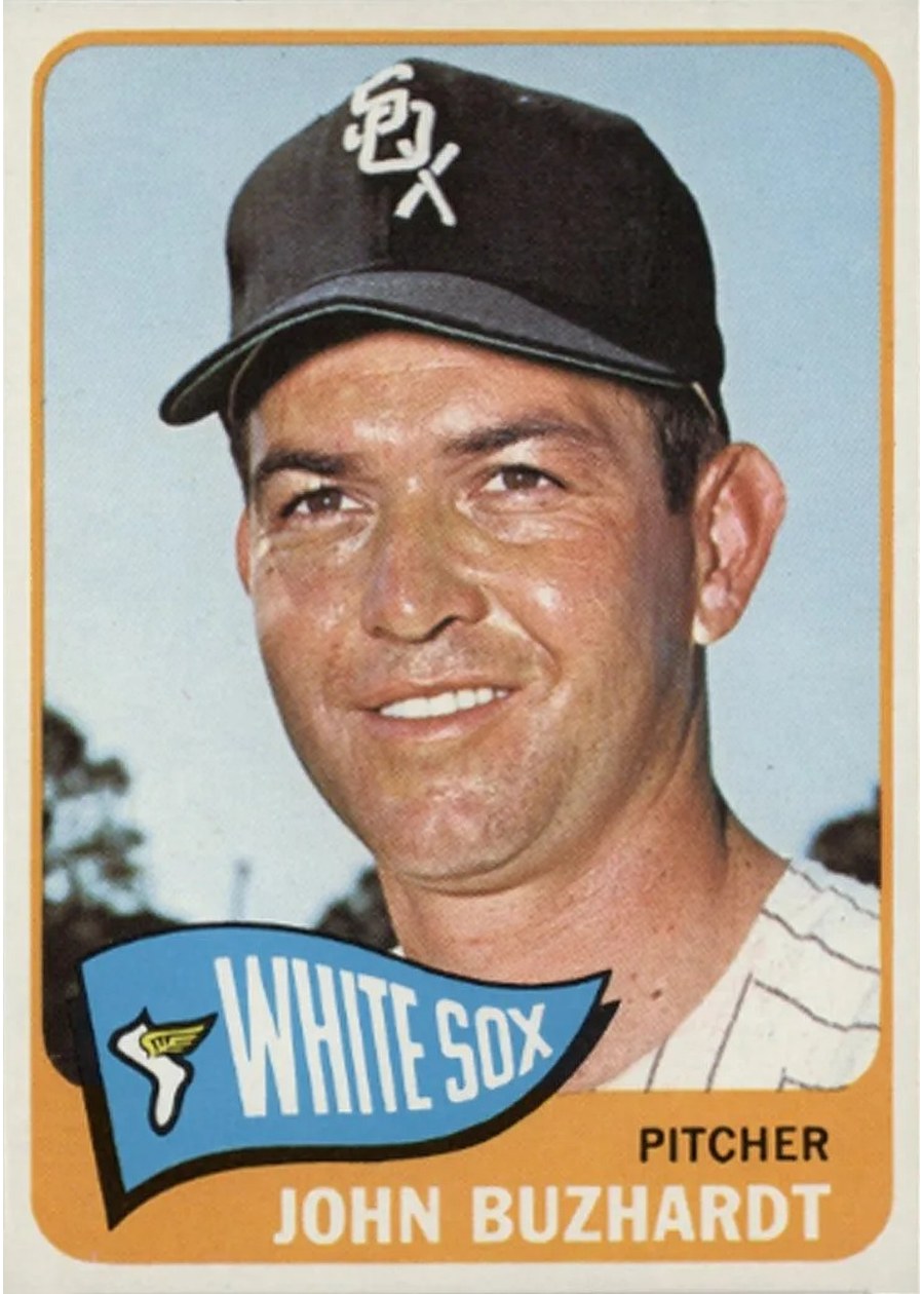 1965 Topps #458 John Buzhardt, Chicago White Sox