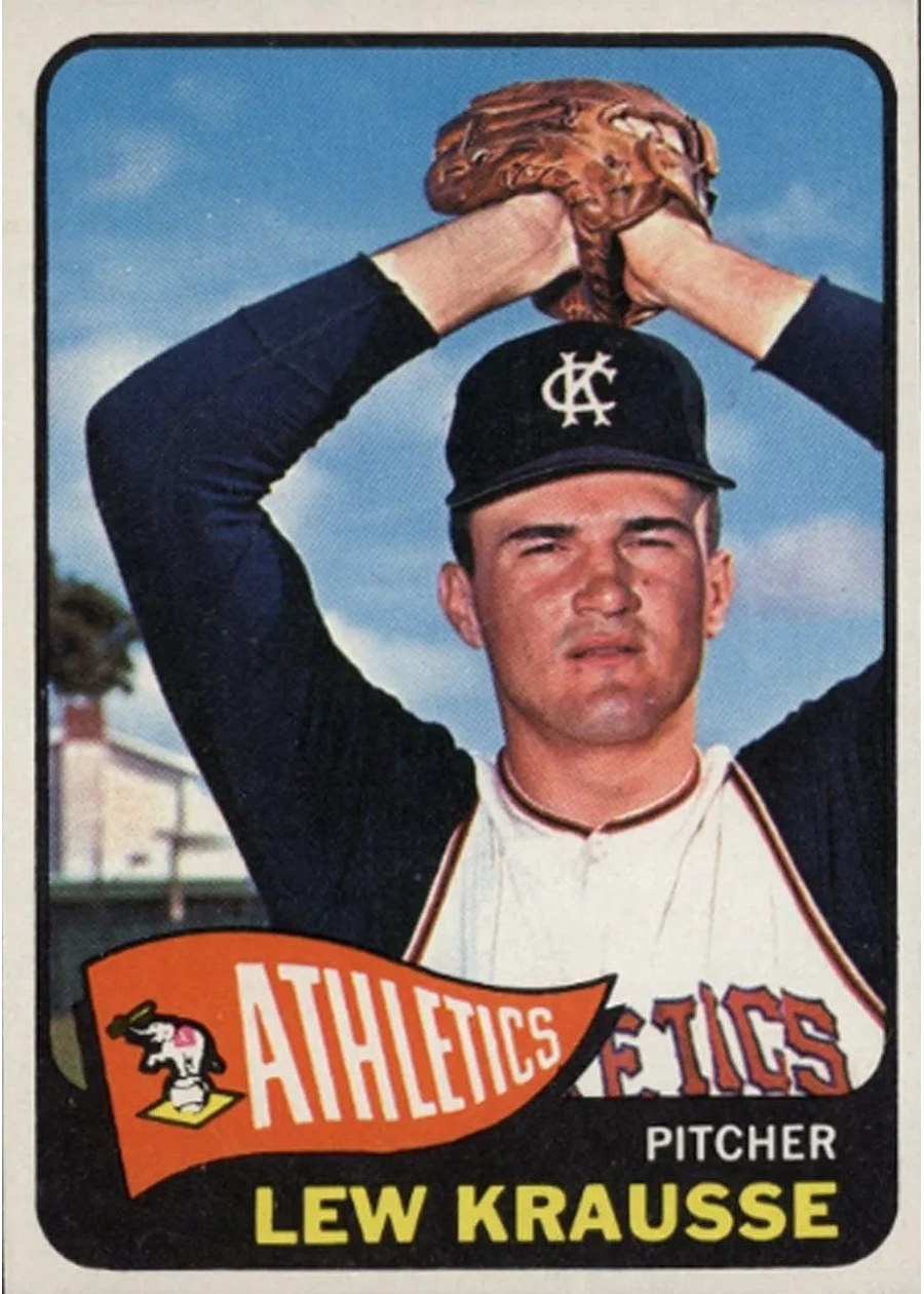 1965 Topps #462 Lew Krausse, Kansas City Athletics