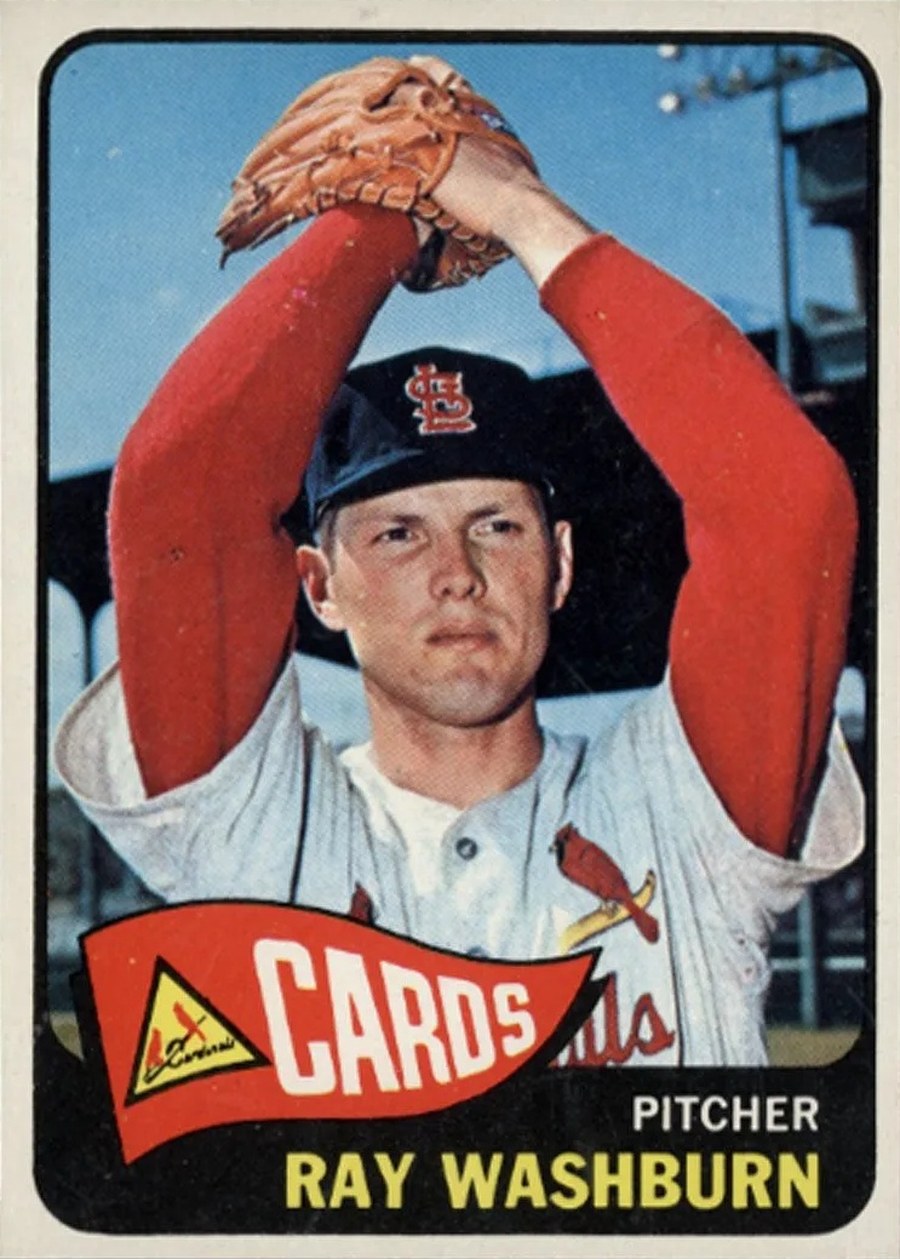 1965 Topps #467 Ray Washburn, St. Louis Cardinals