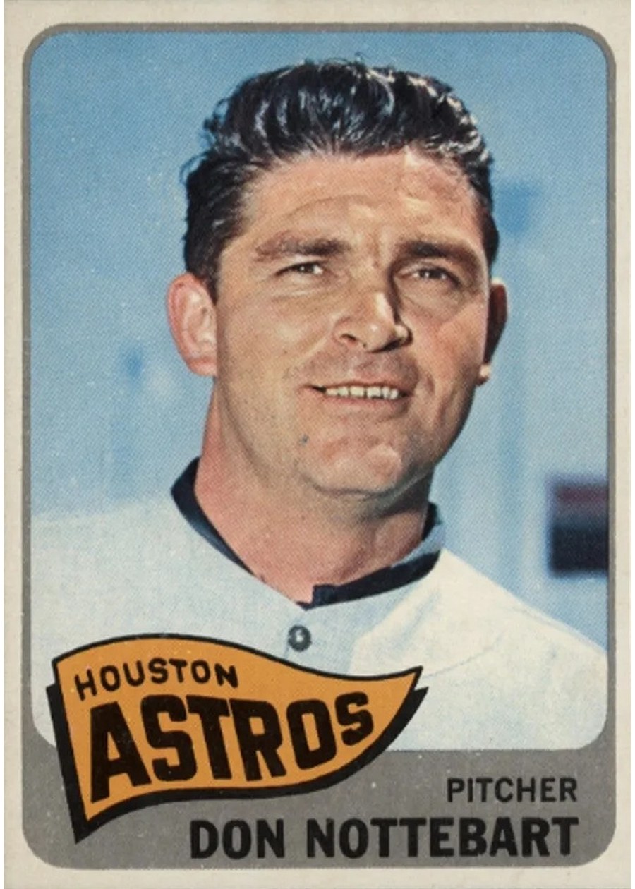 1965 Topps #469 Don Nottebart, Houston Astros