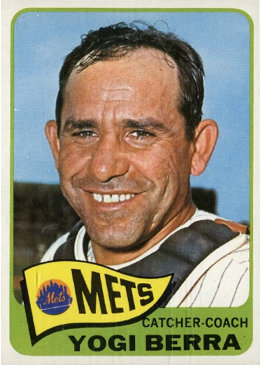 1965 Topps #470 Yogi Berra, New York Mets