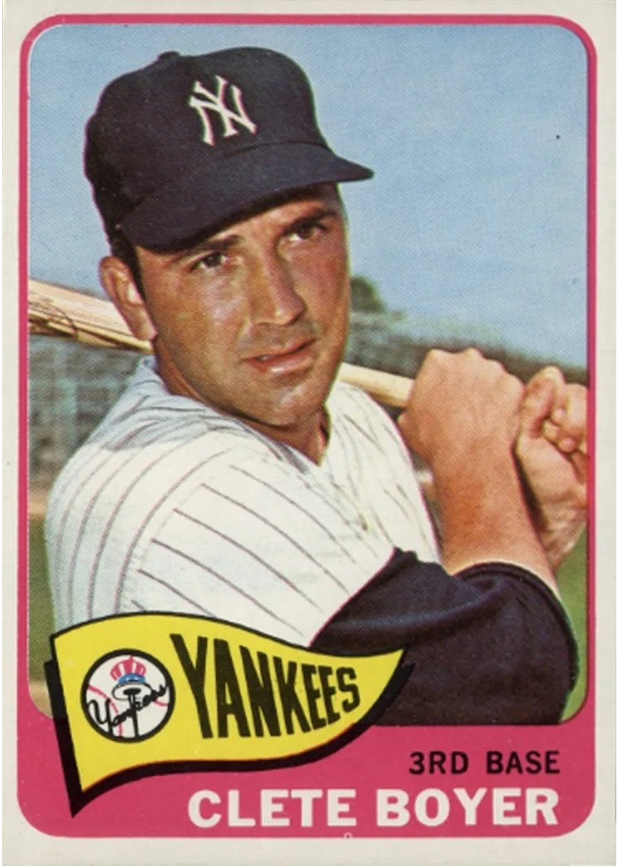 1965 Topps #475 Clete Boyer, New York Yankees
