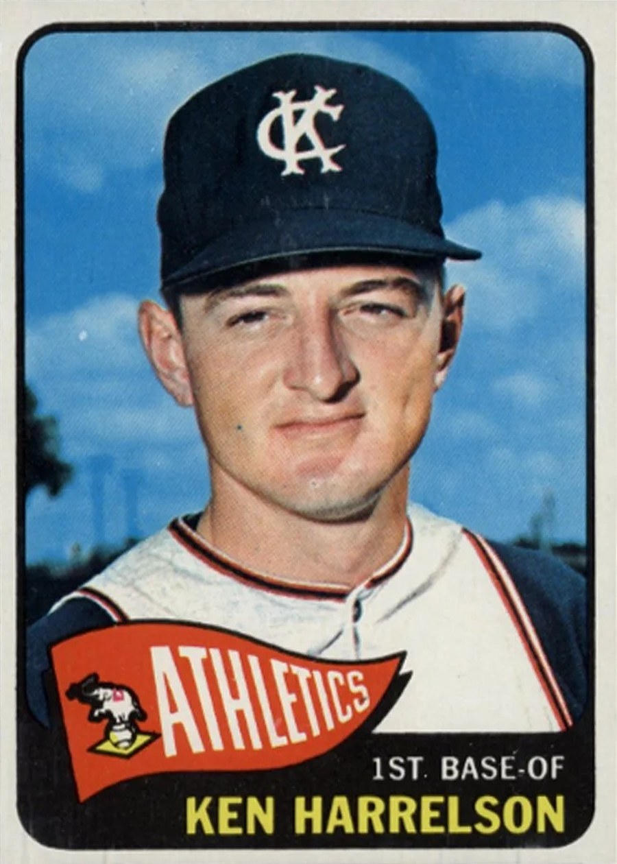 1965 Topps #479 Ken Harrelson, Kansas City Athletics