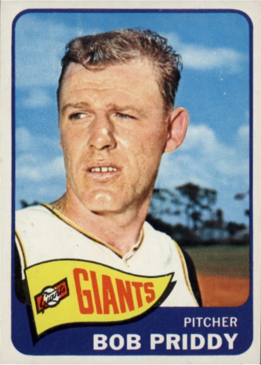 1965 Topps #482 Bob Priddy, San Francisco Giants