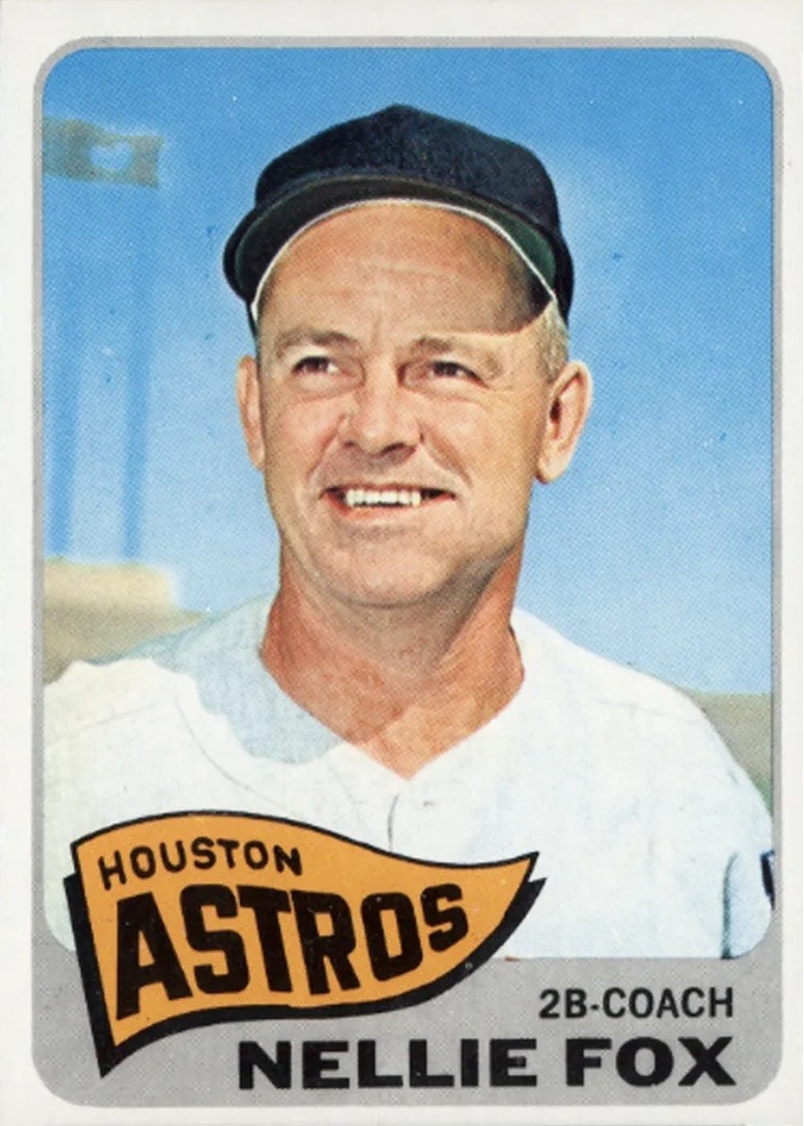 1965 Topps #485 Nellie Fox, Houston Astros