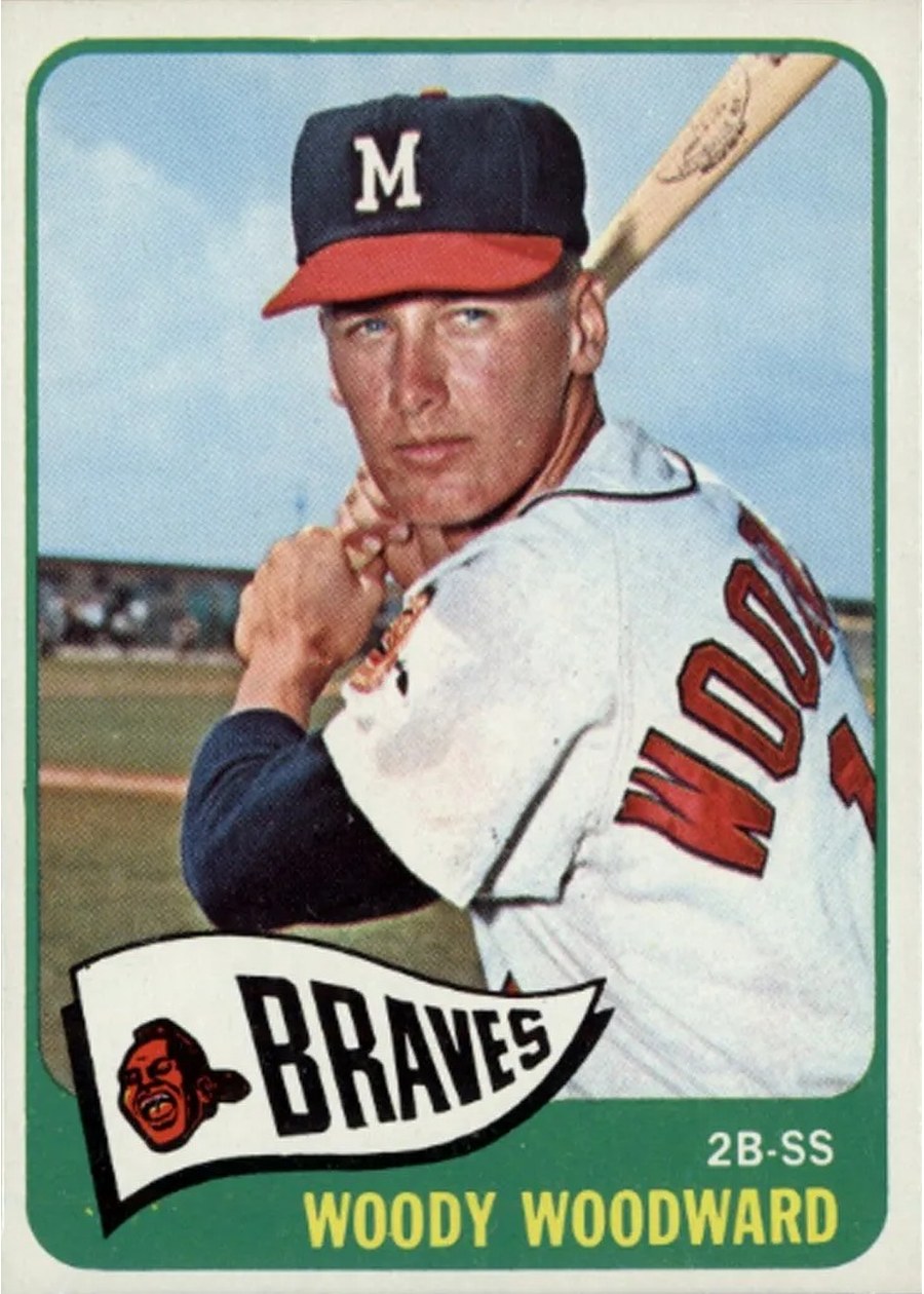 1965 Topps #487 Woody Woodward, Milwaukee Braves