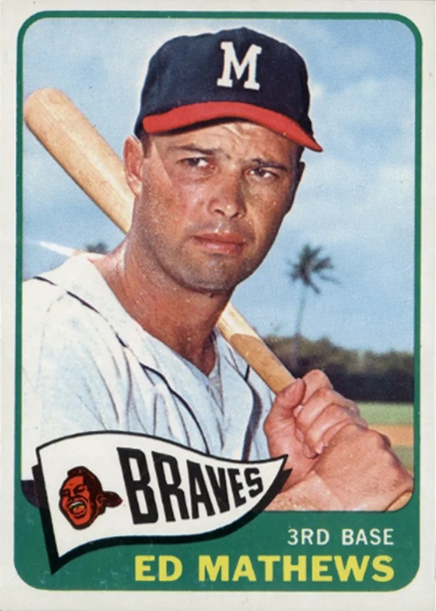 1965 Topps #500 Ed Mathews, Milwaukee Braves
