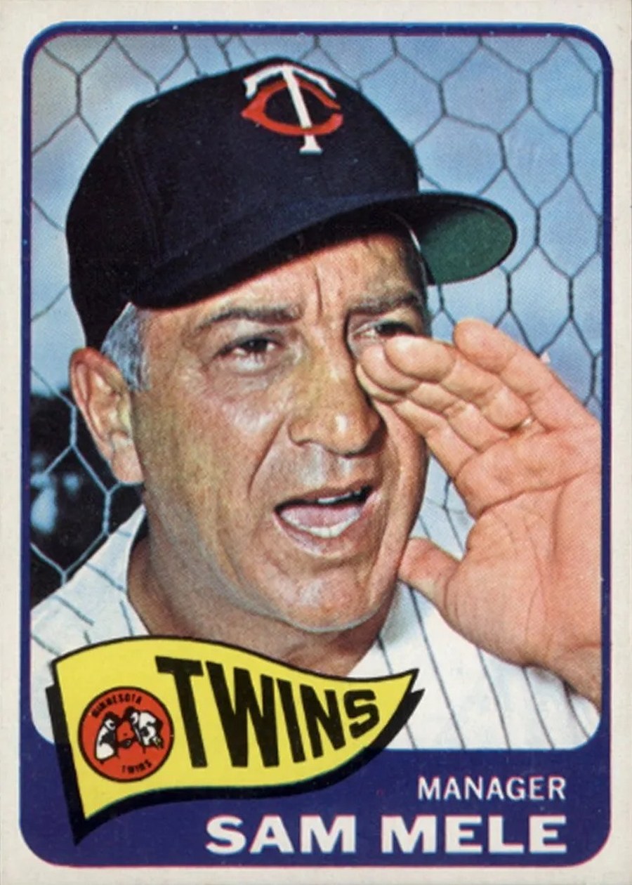 1965 Topps #506 Sam Mele, Minnesota Twins