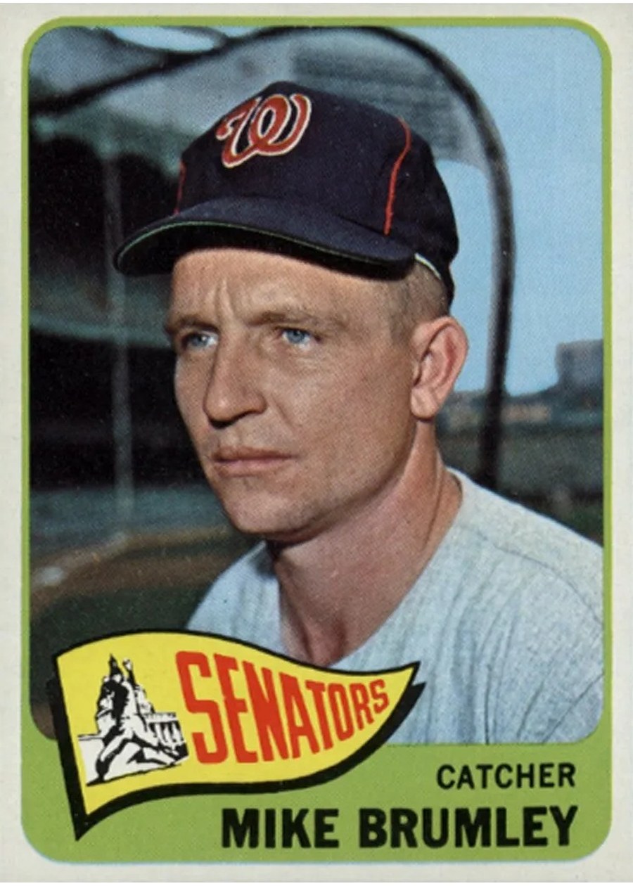1965 Topps #523 Mike Brumley, Washington Senators