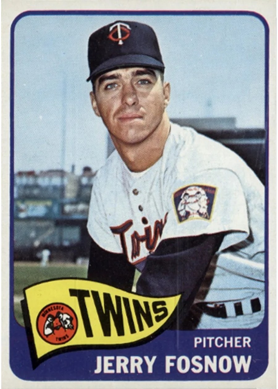 1965 Topps #529 Jerry Fosnow, Minnesota Twins