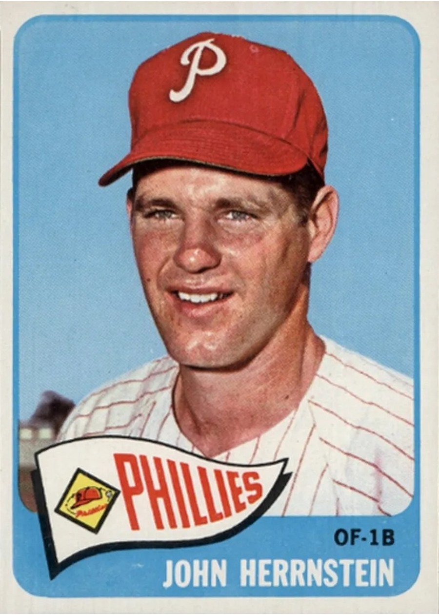 1965 Topps #534 John Herrnstein, Philadelphia Phillies