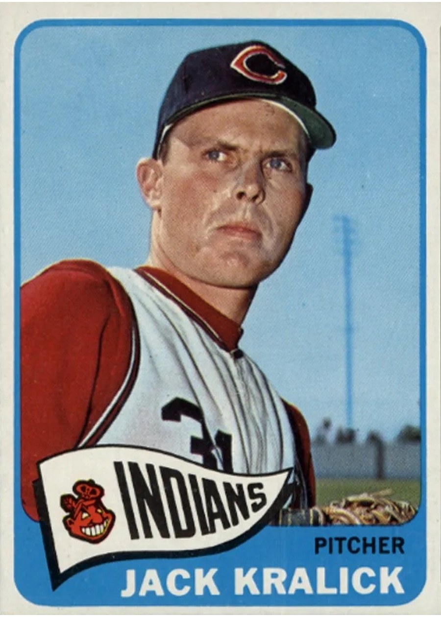 1965 Topps #535 Jack Kralick, Cleveland Indians
