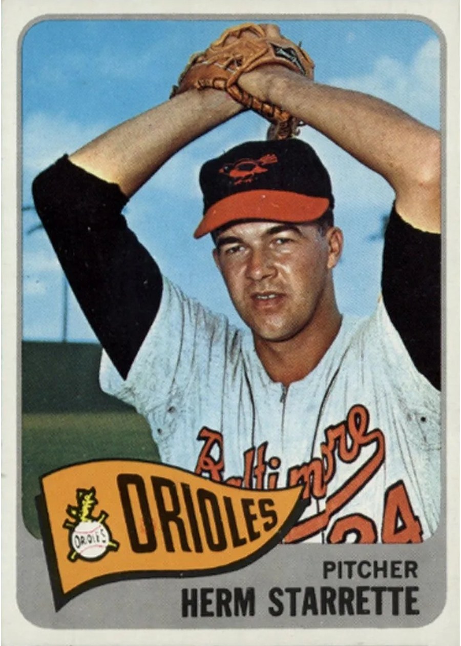 1965 Topps #539 Herm Starrette, Baltimore Orioles