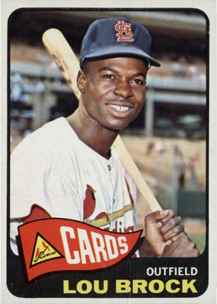 1965 Topps #540 Lou Brock, St. Louis Cardinals