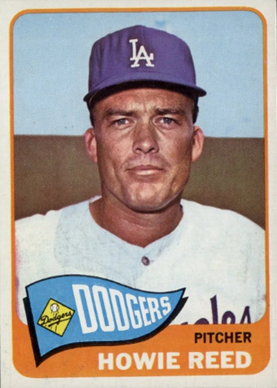 1965 Topps #544 Howie Reed, Los Angeles Dodgers