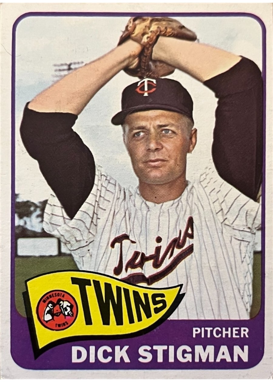 1965 Topps #548 Dick Stigman, Minnesota Twins