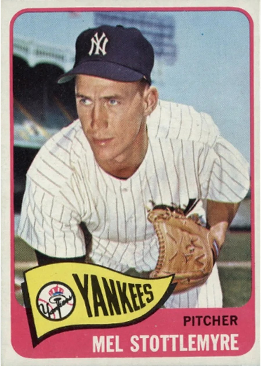 1965 Topps #550 Mel Stottlemyre, New York Yankees