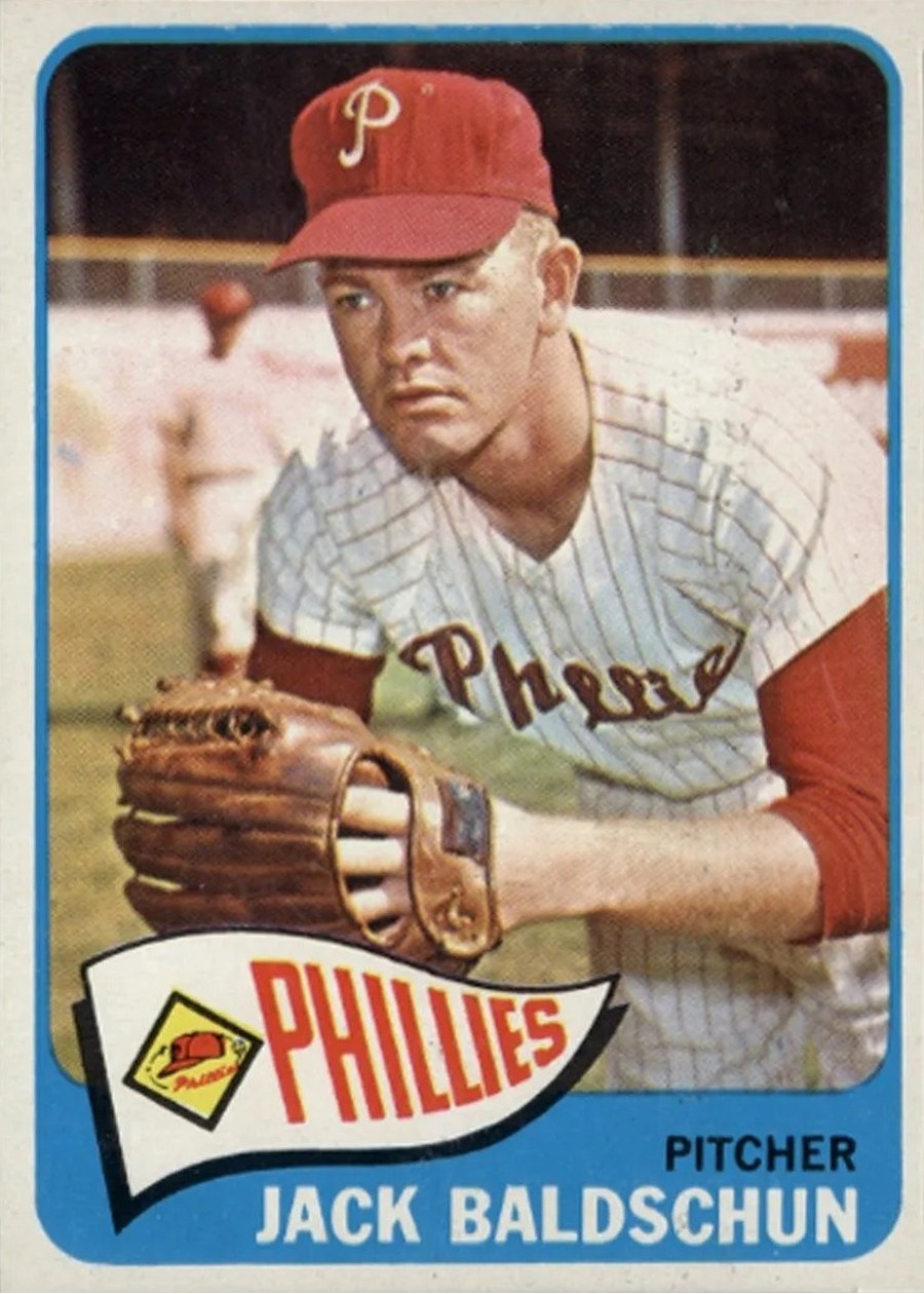 1965 Topps #555 Jack Baldschun, Philadelphia Phillies